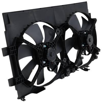 Rareelectrical - New Dual Cooling Fan Assembly Compatible With Mitsubishi Outlander Se 4 Cyl 2.4L Outlander Ls 4 Cyl - Image 3