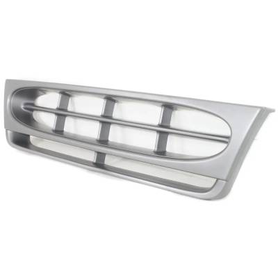 Rareelectrical - New Painted Silver Grille Assembly Compatible With Ford E-450 Econoline Super Duty Custom 8 Cyl 7.3L - Image 3