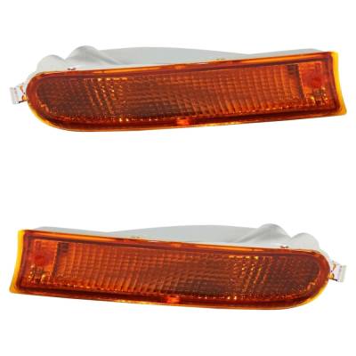Front Left And Front Right Turn Signal Light Compatible With Toyota Rav4 Base 4 Cyl 2.0L 1996-1997
