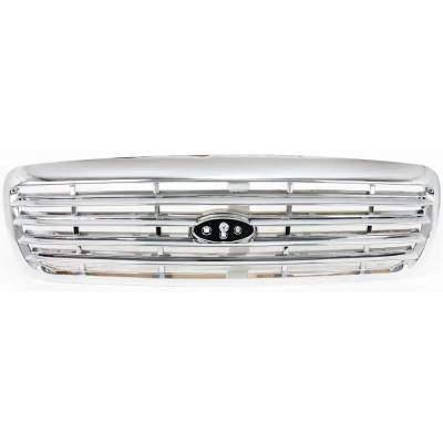 Rareelectrical - New Chrome Grille Assembly Compatible With Ford Crown Victoria Police Interceptor 8 Cyl 4.6L Crown - Image 1