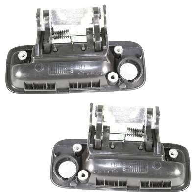 Rareelectrical - Front Pair Exterior Door Handle Compatible With 2000-2004 Toyota Avalon Primed Paintable With Key - Image 5