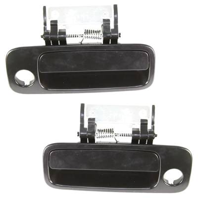 Rareelectrical - Front Pair Exterior Door Handle Compatible With 2000-2004 Toyota Avalon Primed Paintable With Key - Image 6