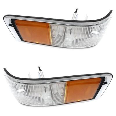 Rareelectrical - New Pair Of Corner Light Compatible With Lincoln Town Car Signature 8 Cyl 4.6L Town Car Touring - Image 5