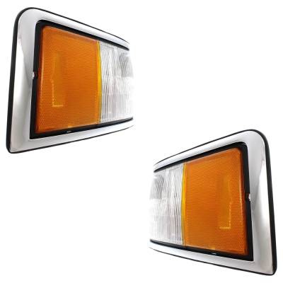 Rareelectrical - New Pair Of Corner Light Compatible With Lincoln Town Car Cartier 8 Cyl 4.6L Town Car Cypress 8 Cyl - Image 3