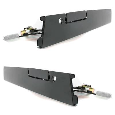 Rareelectrical - Front Pair Exterior Door Handle Compatible With 1990-1994 Chevrolet Lumina Primed Paintable With Key - Image 3