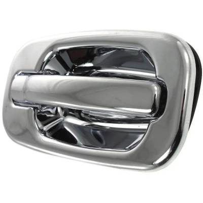 Rareelectrical - Passenger Side Front Exterior Door Handle Compatible With 1999-2007 Gmc Sierra Gmc Yukon Chrome - Image 2