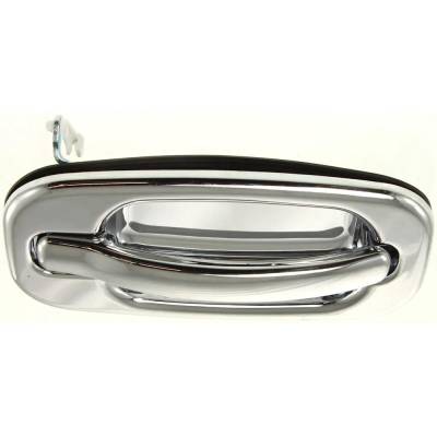 Rareelectrical - Passenger Side Front Exterior Door Handle Compatible With 1999-2007 Gmc Sierra Gmc Yukon Chrome - Image 6