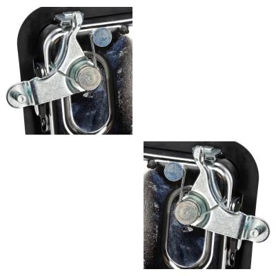 Rareelectrical - Front Driver And Passenger Side Exterior Door Handle Compatible With 1987-2006 Jeep Wrangler Chrome - Image 8