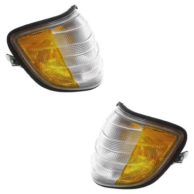 Rareelectrical - New Pair Of Parking Light Compatible With Mercedes Benz S320 Lwb 6 Cyl 3.2L S500 Base 8 Cyl 5.0L - Image 3