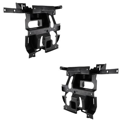 Rareelectrical - New Pair Of Headlight Bracket Compatible With Chevrolet Silverado 3500 Ls 8 Cyl 6.0L Avalanche 2500 - Image 3