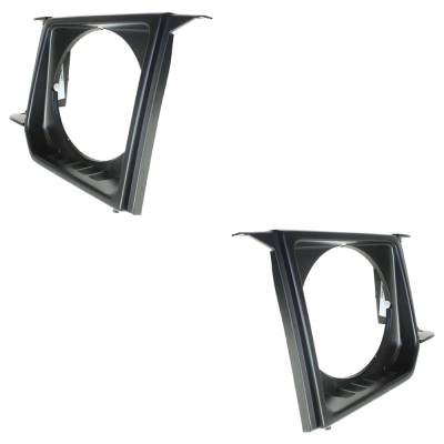 Rareelectrical - New Pair Of Headlight Door Compatible With Dodge Mitsubishi Montero Sport 6 Cyl 3.0L Montero Base 4 - Image 2