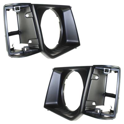 Rareelectrical - New Pair Of Headlight Door Compatible With Dodge Mitsubishi Montero Base 4 Cyl 2.6L Montero Sp 6 Cyl - Image 3