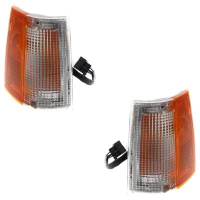 Rareelectrical - New Pair Of Corner Light Compatible With Mazda B2600 Base 4 Cyl 2.6L B2200 Lx 4 Cyl 2.2L 1986-1993 - Image 2