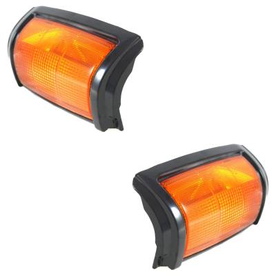 Rareelectrical - New Pair Of Corner Light Compatible With Dodge Mitsubishi Mini Ram Base 4 Cyl 2.2L Mini Ram Base 6 - Image 2