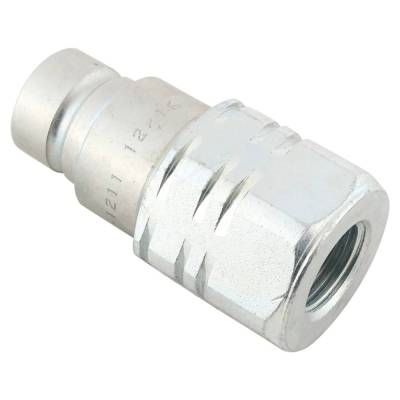 Rareelectrical - 1/2 Inch Npt Flat Face Hydraulic Quick Coupler Nipple Compatible With Fem Series Iso 16028 Htma 3625 - Image 2
