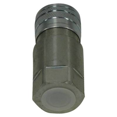 Rareelectrical - Hydraulic Female Flat Face Coupler 1/2" Npt Thread 1/2" Body 12 Gpm 3625 Psi Iso 16028 Compatible - Image 2