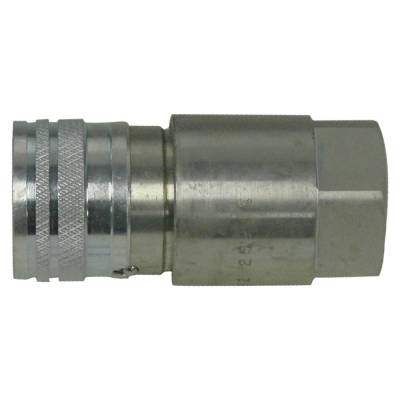 Rareelectrical - Hydraulic Female Flat Face Coupler 1/2" Npt Thread 1/2" Body 12 Gpm 3625 Psi Iso 16028 Compatible - Image 3