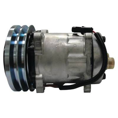 12V A/C Compressor Double Groove Compatible With Mccormick Cx50 Cx60 Cx80 Cx95 Cx100 Cx105 Mtx110