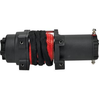 Rareelectrical - 4500 Lb Expedition Winch Synthetic Rope Ip67 Sealed Motor Compatible With Polaris Can-Am Honda - Image 2