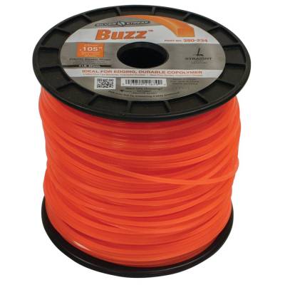 Rareelectrical - Square Trimmer Line 0.105 Inch Compatible With All String Trimmers 3 Pound Spool 571 Feet Orange - Image 2