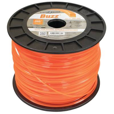Rareelectrical - Square Trimmer Line 0.095 Inch Compatible With All String Trimmers 5 Pound Spool 1214 Feet Orange - Image 2