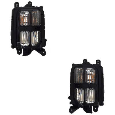 Rareelectrical - New Pair Of Turn Signal Light Assembly Compatible With Mitsubishi Rvr Outlander Sport S Sport - Image 1