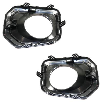 Rareelectrical - Front Left And Front Right Fog Light Trim Compatible With Toyota Tacoma Limited 6 Cyl 3.5L 2016-2023 - Image 5