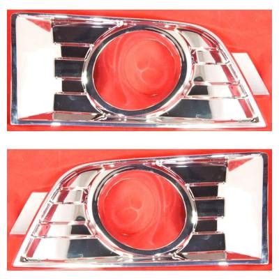 Rareelectrical - New Front Left And Front Right Fog Light Trim Compatible With Ford Edge Limited 6 Cyl 3.5L Edge Se 6 - Image 1