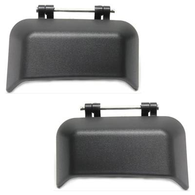 Rareelectrical - Rear Left And Right Exterior Door Handle Compatible With 2007-2017 Jeep Compass Textured Black - Image 1