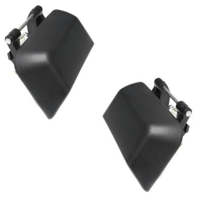 Rareelectrical - Rear Left And Right Exterior Door Handle Compatible With 2007-2017 Jeep Compass Textured Black - Image 2