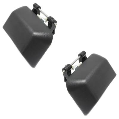 Rareelectrical - Rear Left And Right Exterior Door Handle Compatible With 2007-2017 Jeep Compass Textured Black - Image 3