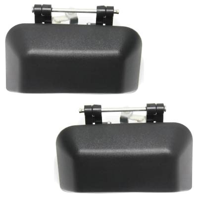 Rareelectrical - Rear Left And Right Exterior Door Handle Compatible With 2007-2017 Jeep Compass Textured Black - Image 4