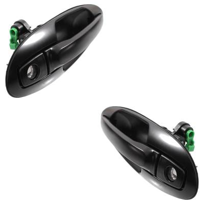 Rareelectrical - Front Pair Exterior Door Handle Compatible With 2001-2006 Kia Magentis Hyundai Sonata Kia Optima - Image 3