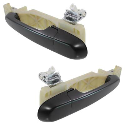 Rareelectrical - Rear Left And Right Exterior Door Handle Compatible With 2006-2011 Hyundai Accent Primed Paintable - Image 2
