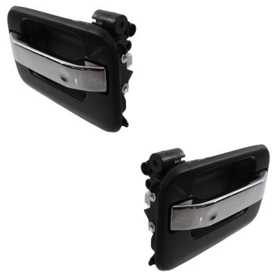 Rareelectrical - Rear Left And Right Exterior Door Handle Compatible With 2004-2014 Ford F-150 Chrome Lever With - Image 3