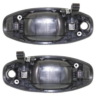 Rareelectrical - Front Pair Exterior Door Handle Compatible With 2001-2006 Hyundai Santa Fe Chrome Lever With Primed - Image 5