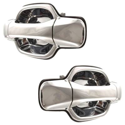 RAREELECTRICAL - Rear Left And Right Exterior Door Handle Compatible With 2004-2012 Gmc Canyon Chevrolet Colorado - Image 2