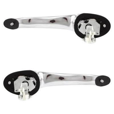 Rareelectrical - Front Driver And Passenger Side Exterior Door Handle Compatible With 2001-2010 Chrysler Pt Cruiser - Image 4