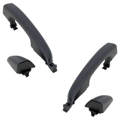 Rareelectrical - Rear Left And Right Exterior Door Handle Compatible With 2015-2019 Hyundai Sonata Primed Paintable - Image 3