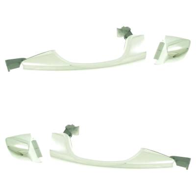 Rareelectrical - Set Of 2 Rear Exterior Door Handle Compatible With 2013-2019 Hyundai Santa Fe Chrome Without Key - Image 4