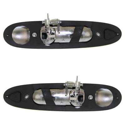Rareelectrical - Set Of 2 Rear Exterior Door Handle Compatible With 1998-2002 Lincoln Town Car Chrome Without Key - Image 5