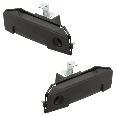 Rareelectrical - Rear Pair Exterior Door Handle Compatible With 2013-2021 Nissan Nv200 Chevrolet City Textured Black - Image 2