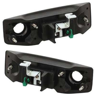 Rareelectrical - Rear Pair Exterior Door Handle Compatible With 2013-2021 Nissan Nv200 Chevrolet City Textured Black - Image 5