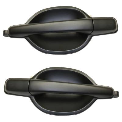 Rareelectrical - Rear Left And Right Exterior Door Handle Compatible With 2004-2011 Mitsubishi Endeavor Primed - Image 1