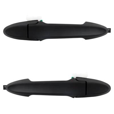 Front Pair Exterior Door Handle Compatible With 2015-2020 Honda Fit Primed Paintable Without Key
