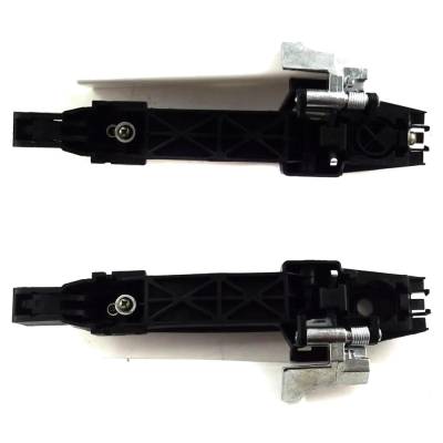 Rareelectrical - Front Pair Exterior Door Handle Compatible With 2007-2012 Nissan Sentra Primed Paintable Without Key - Image 3