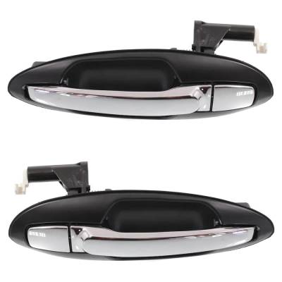 Rareelectrical - Rear Left Driver And Right Passenger Exterior Door Handle Compatible With 2001-2006 Hyundai Sonata - Image 1