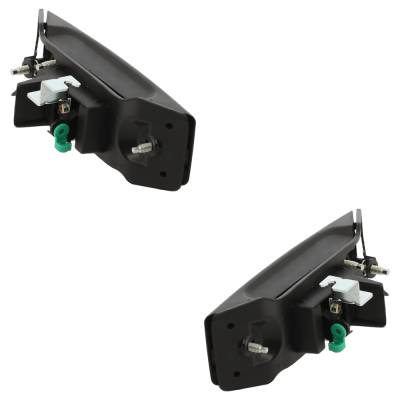 Rareelectrical - Set Of 2 Rear Exterior Door Handle Compatible With 2013-2021 Chevrolet City Nissan Nv200 Textured - Image 7