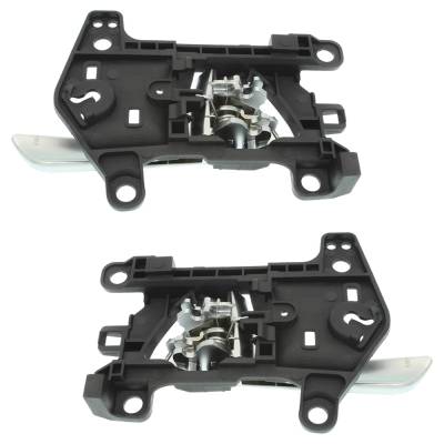 Rareelectrical - Rear Left And Right Interior Door Handle Compatible With 2016-2018 Hyundai Tucson Silver With Lock - Image 5