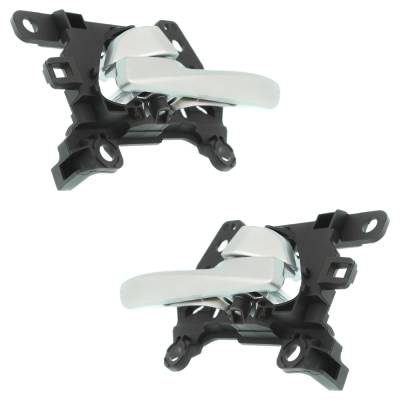 Rareelectrical - Rear Driver And Passenger Side Interior Door Handle Compatible With 2016-2018 Hyundai Tucson Silver - Image 3